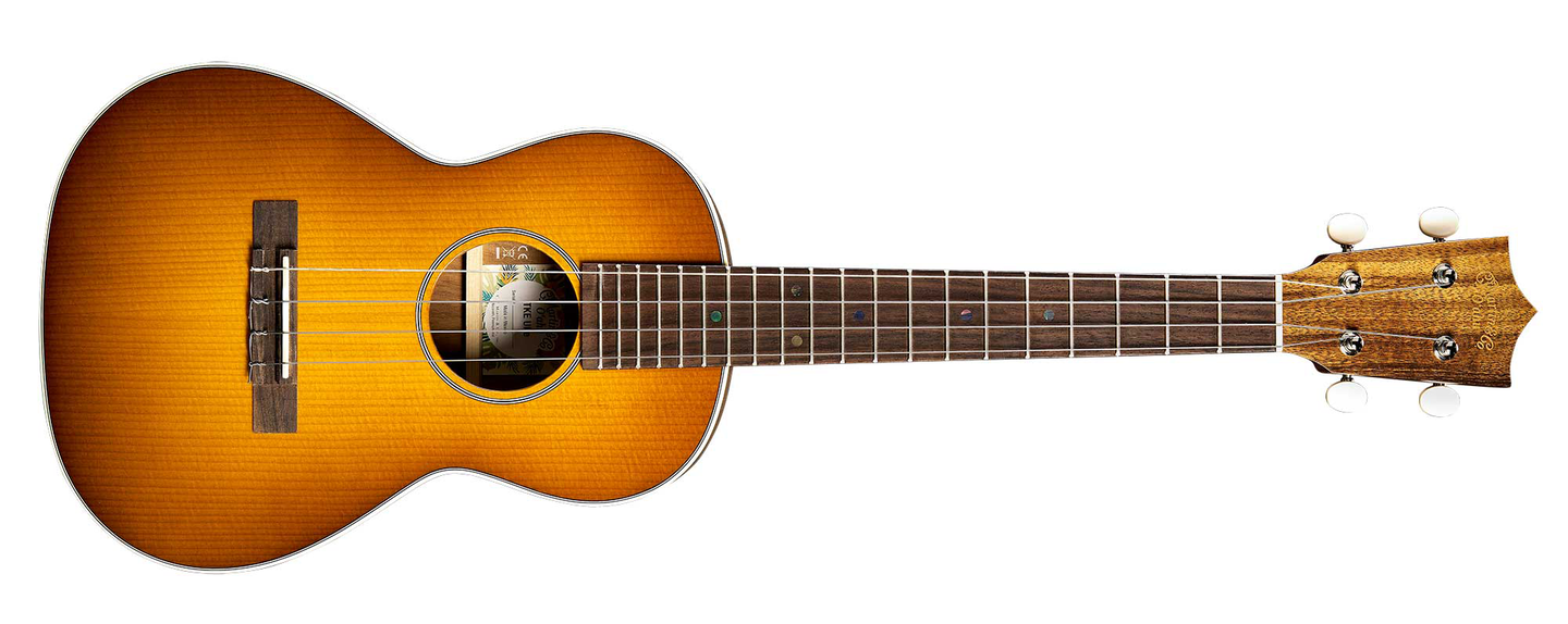 Martin Oahu TKE Uke Burst on a black background
