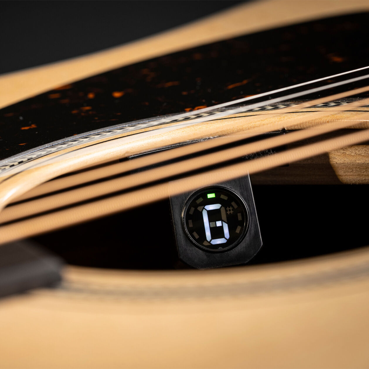 View into the Martin E1 electronics system on-board tuner View into the Martin E1 electronics system on-board tuner