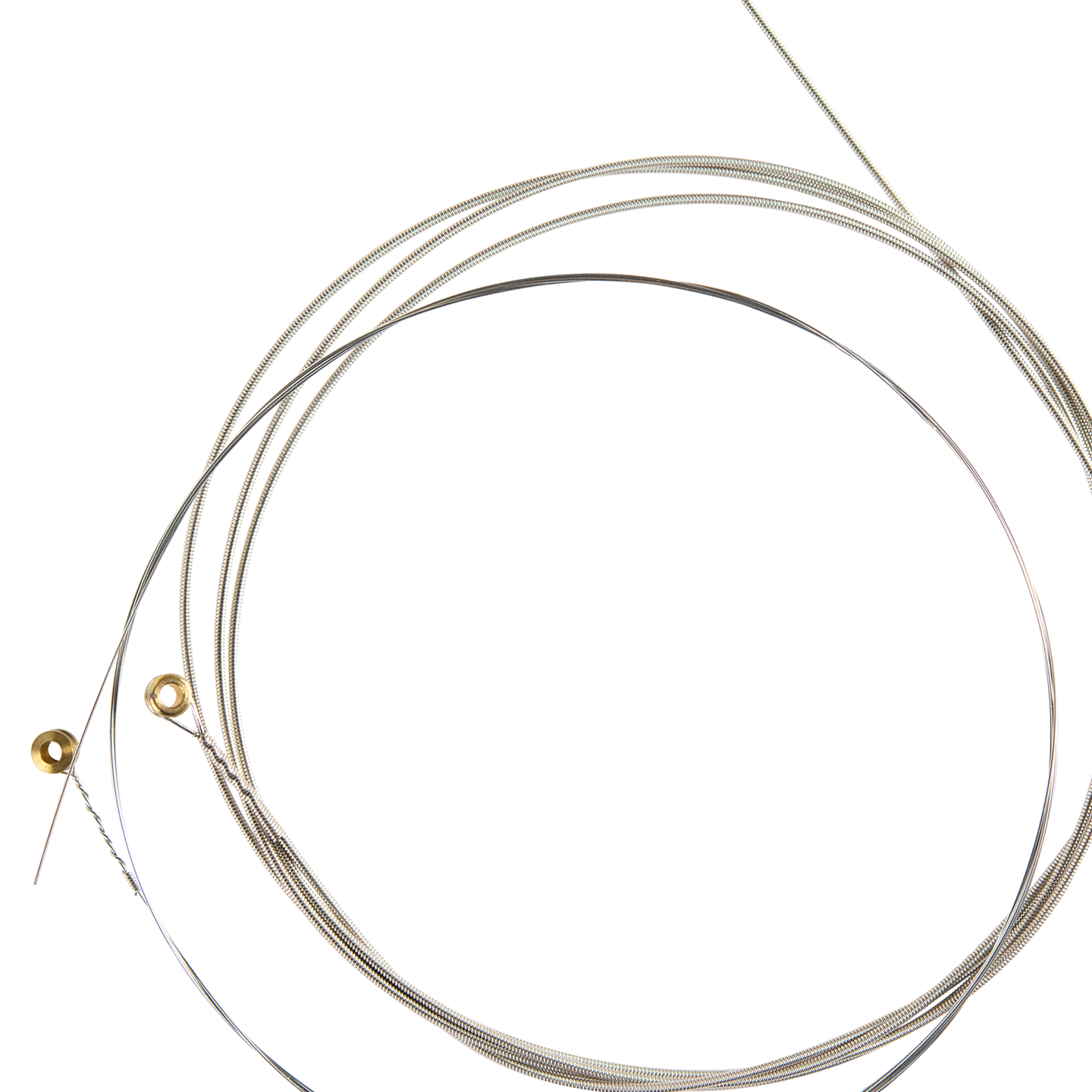 Stock image of steel guitar strings