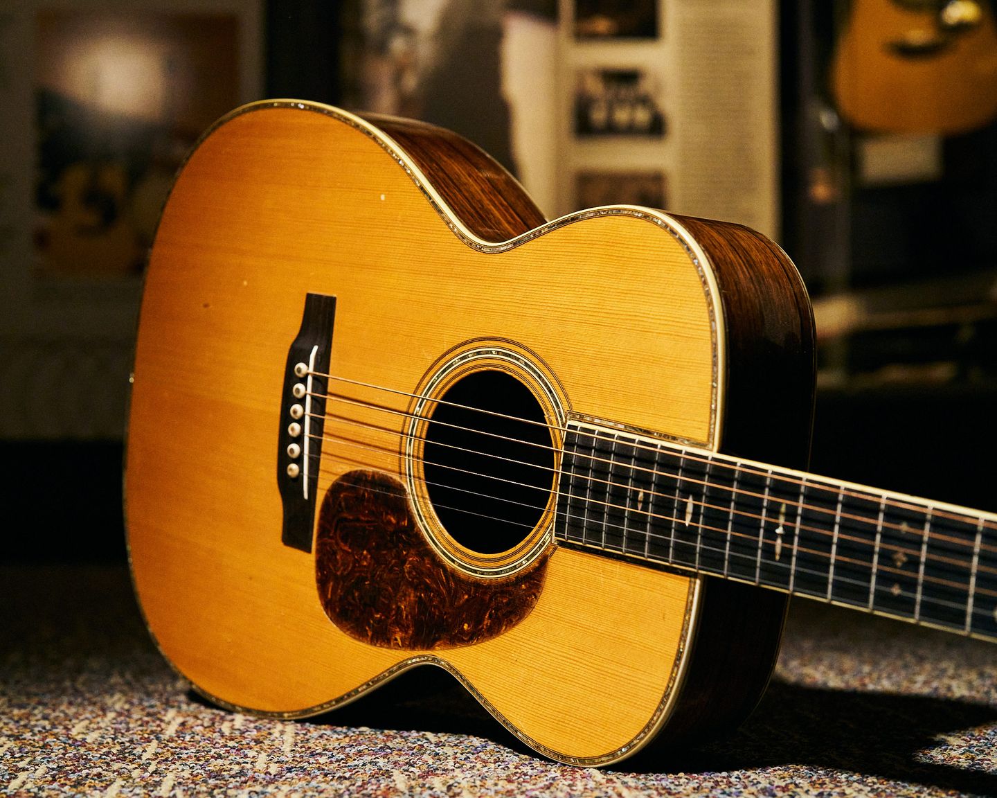 DeGrote's guitar at the Martin Museum