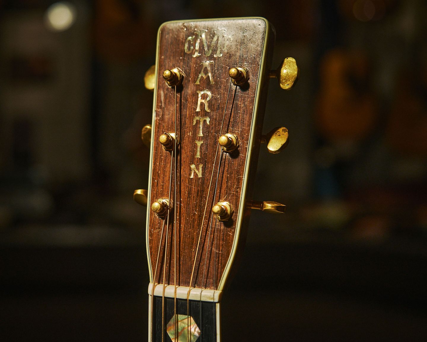 Headstock of a pre-war D-45