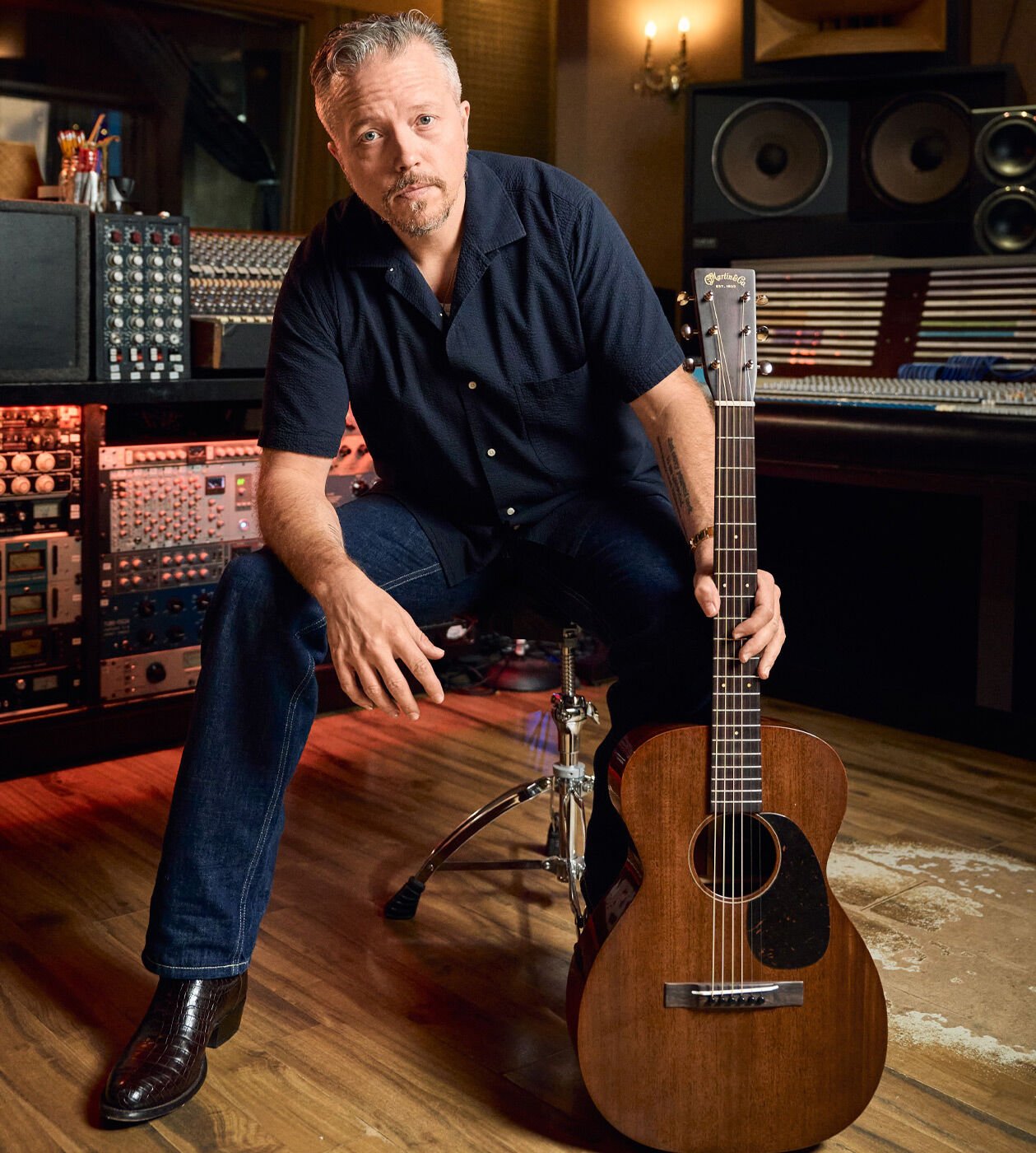Jason Isbell in the studio