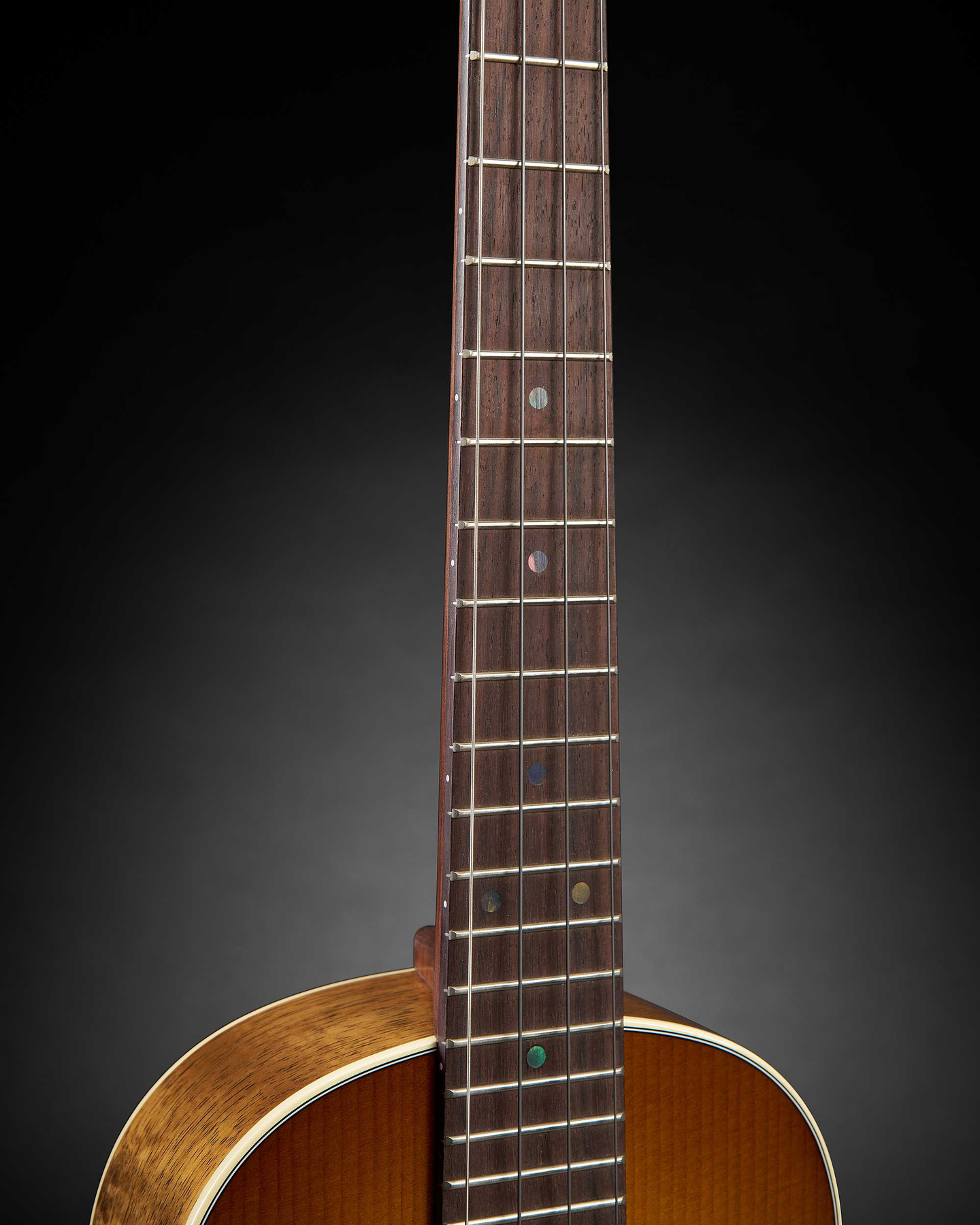 Neck of a ukulele