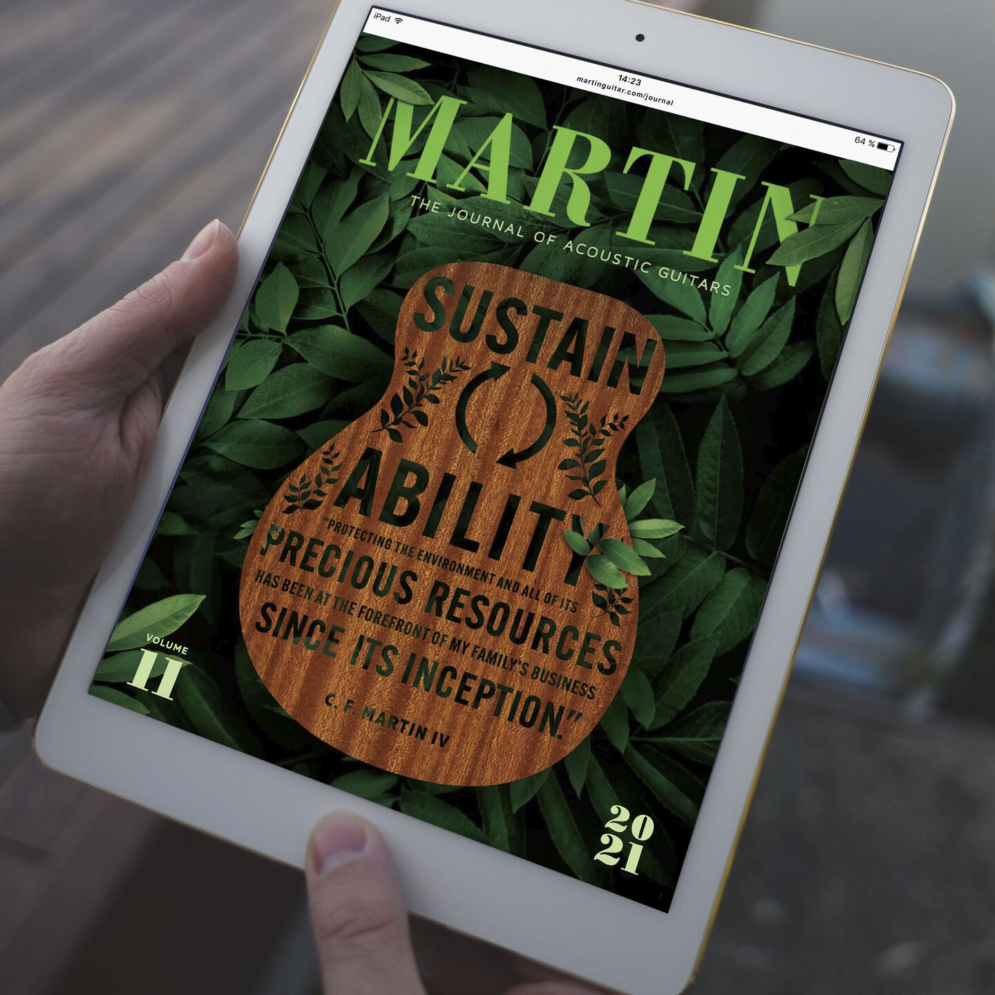 Cover of the most recent Martin Journal