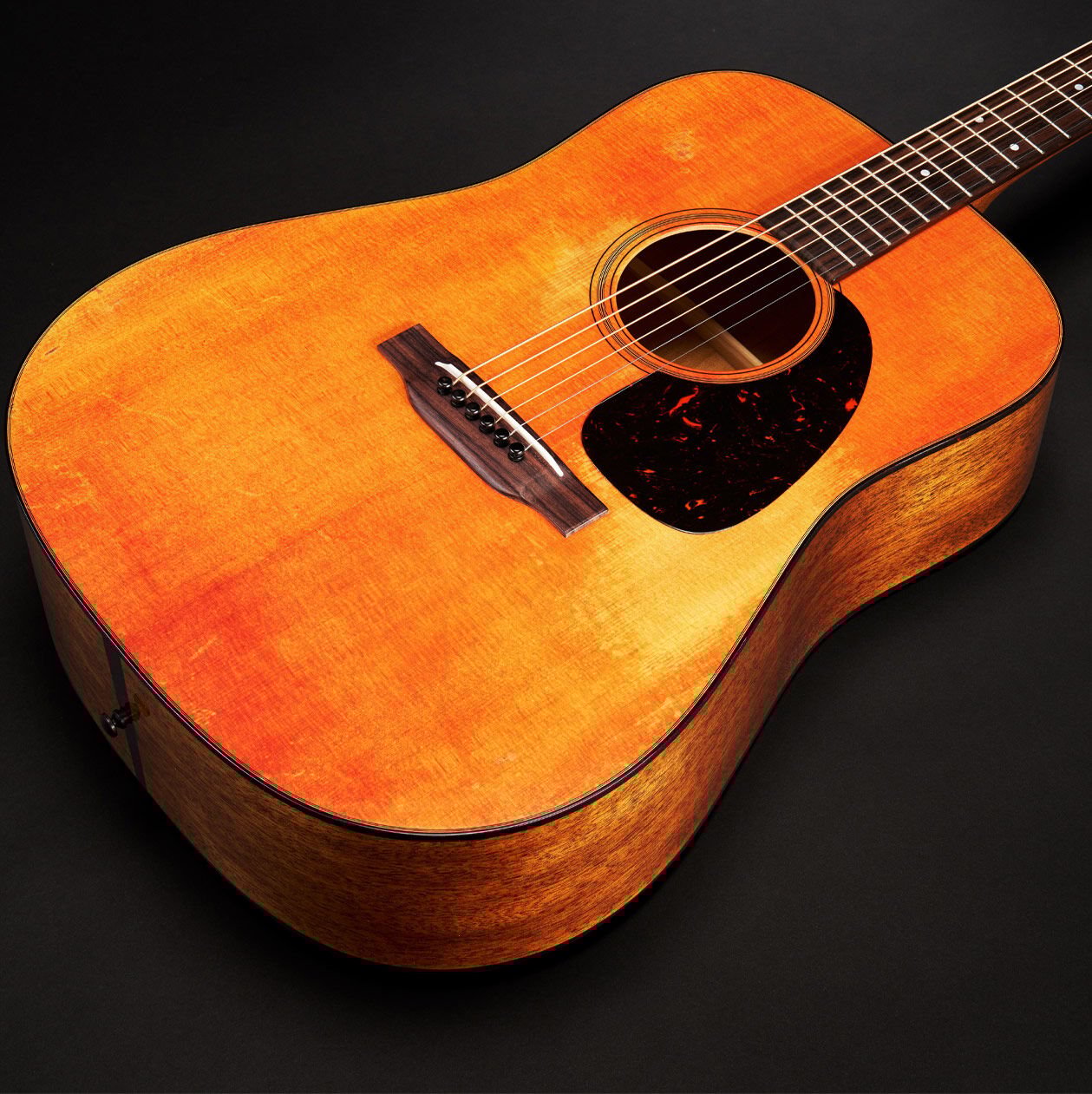 View of the D-18 1955 CFM IV 70th acoustic guitar top View of the D-18 1955 CFM IV 70th acoustic guitar top