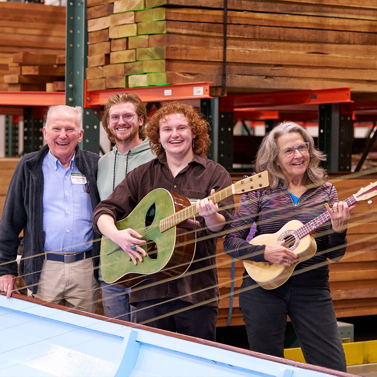 People holding instruments at the Martin Sustainability Summit