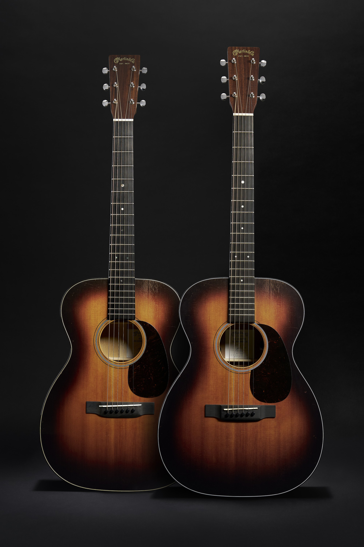 Joe's 00-10E and 00-18 side by side