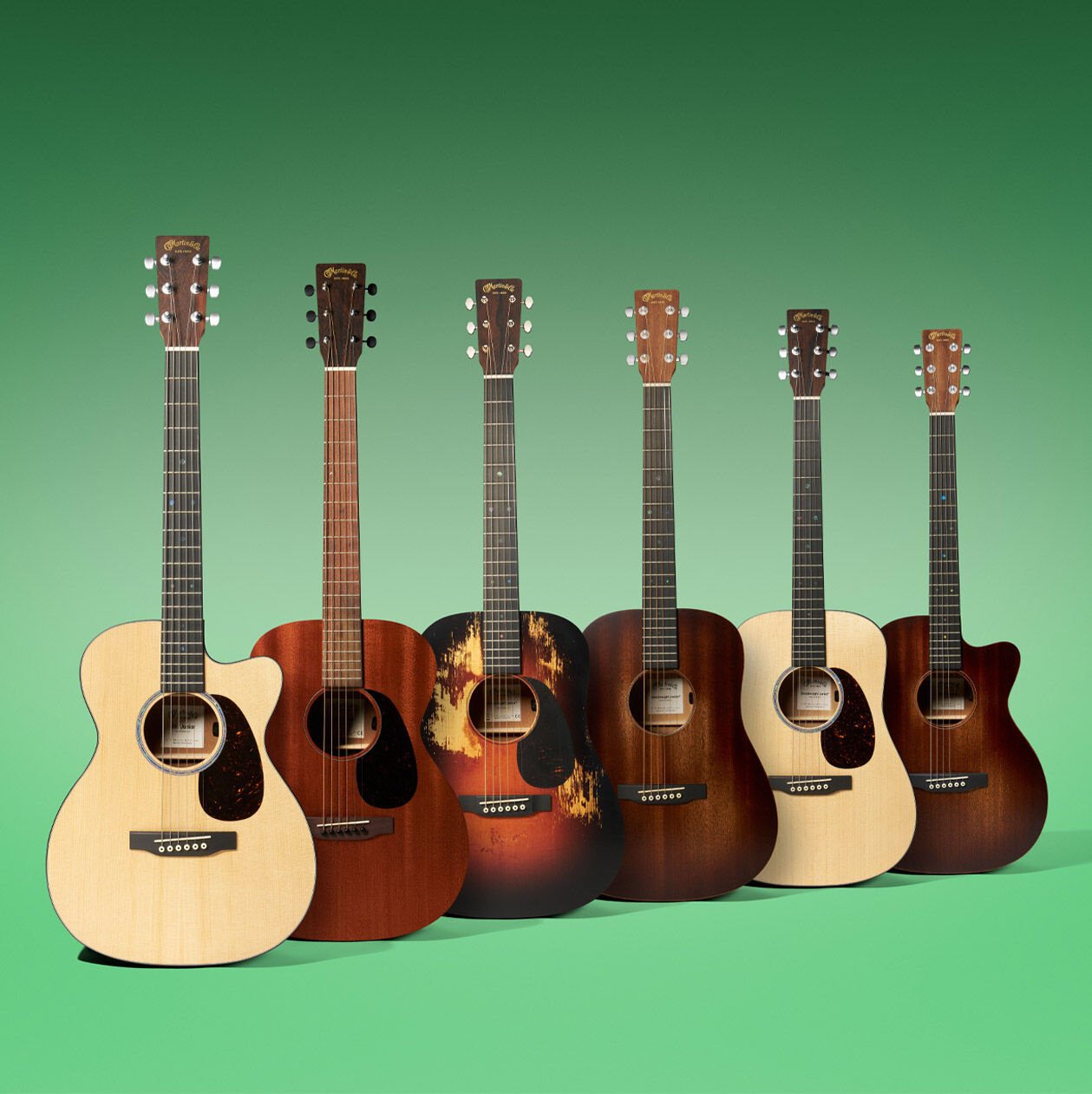 The Junior Series guitar lineup
