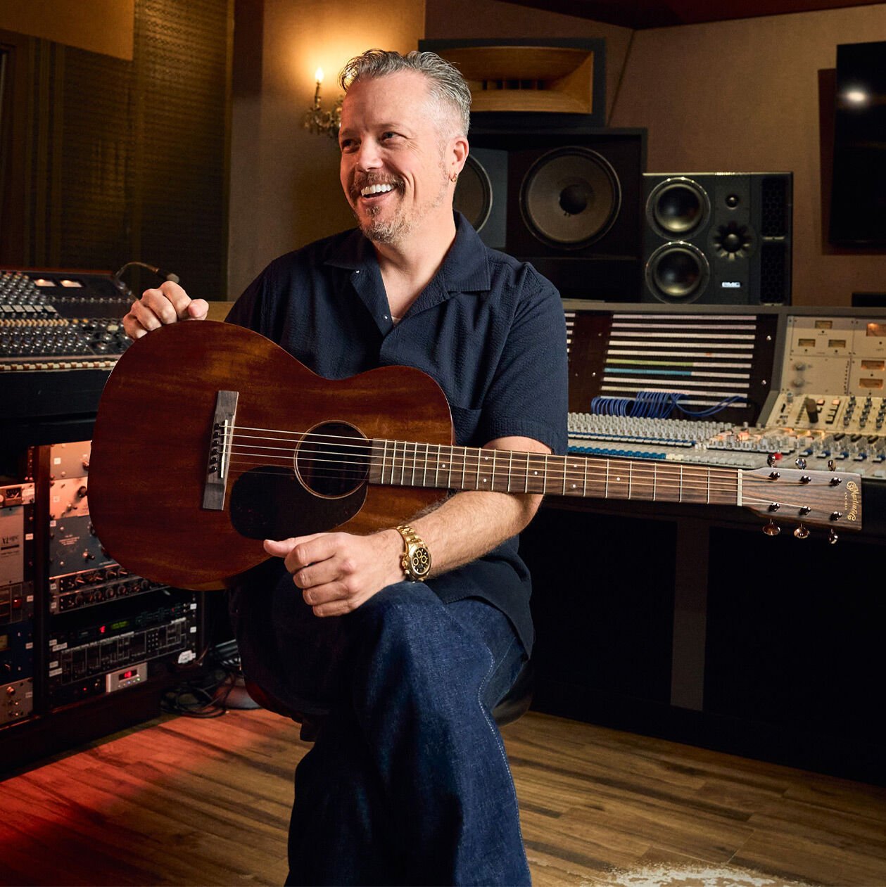 Jason Isbell in the studio