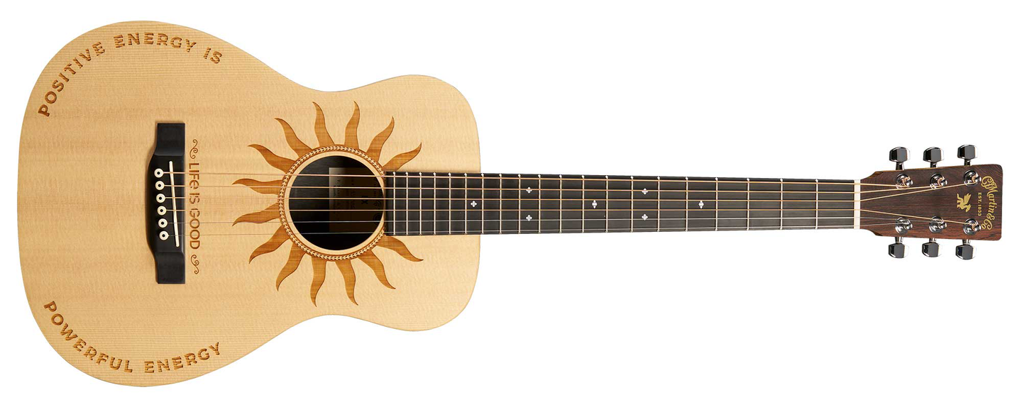 The LX2 Life is Good acoustic guitar