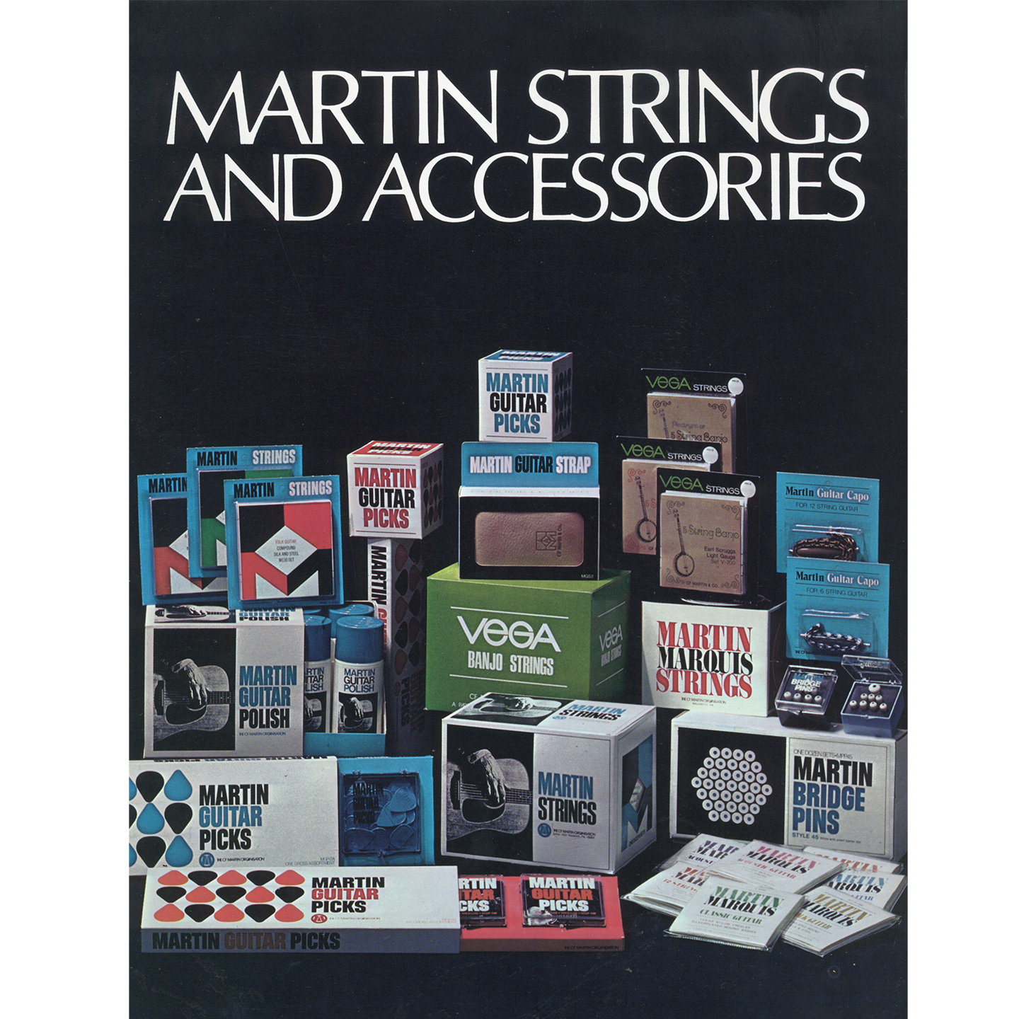 Vintage Martin string store display Vintage Martin string store display