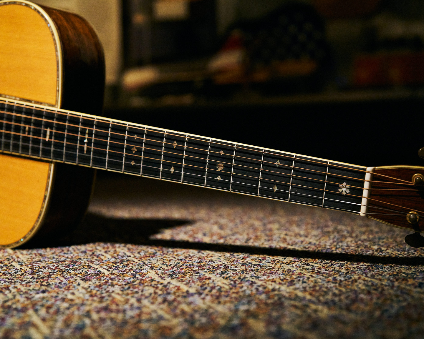 DeGrote's guitar at the Martin Museum