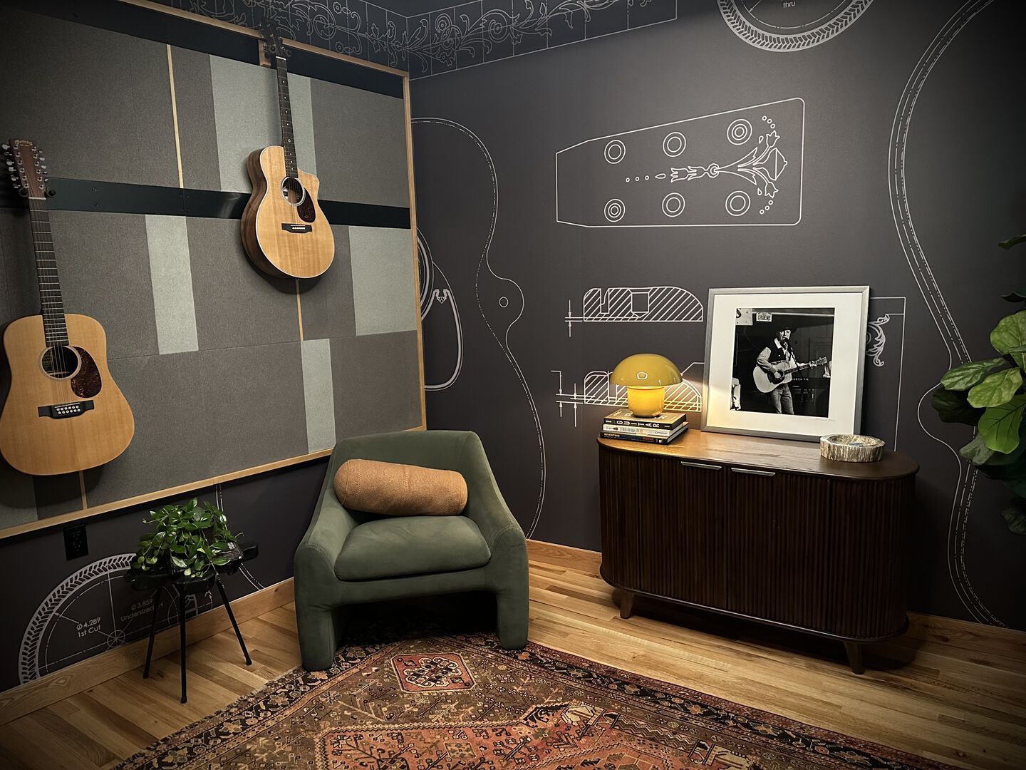 Corner of the Martin Guitar Custom Shop Experience Center