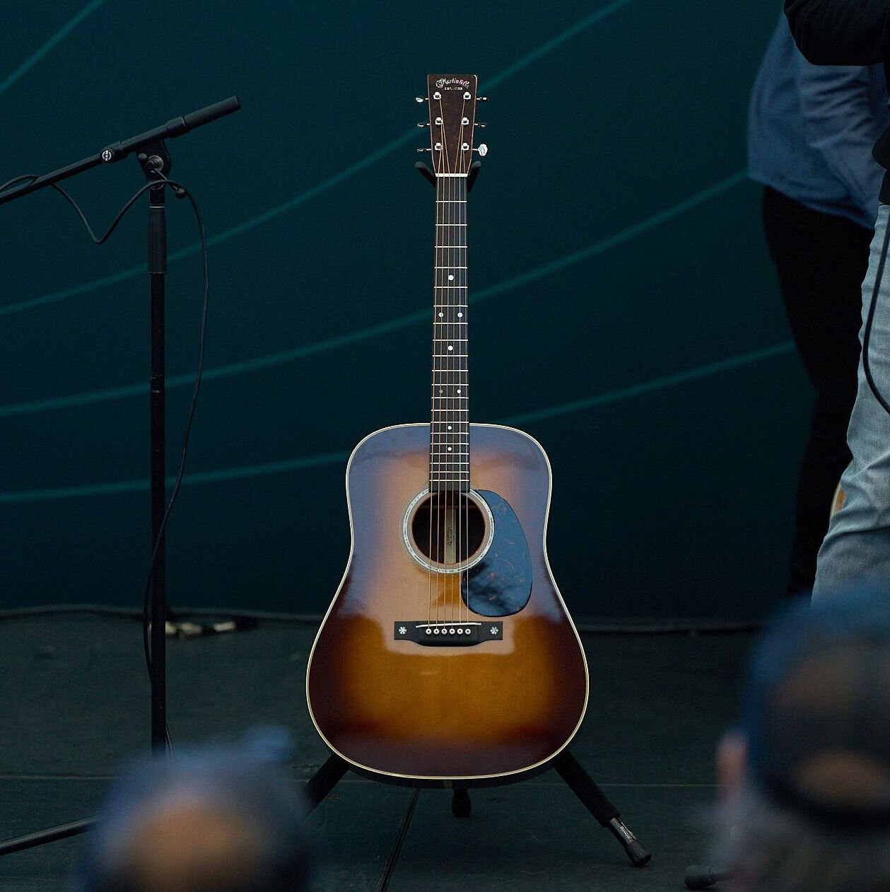 A photo of the custom guitar