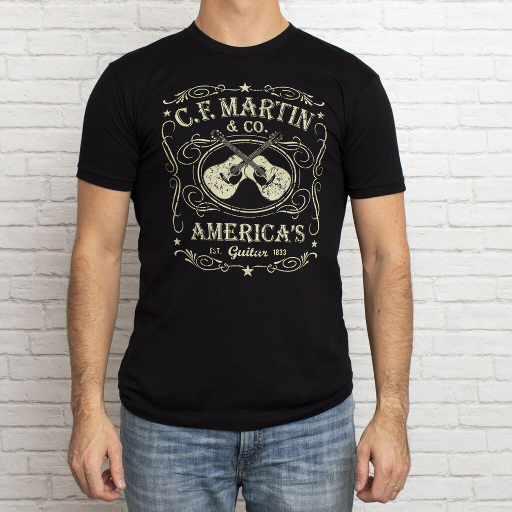 Black Martin Guitar t-shirt