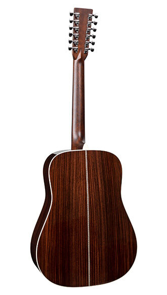 Back of Martin HD12-28 Guitar