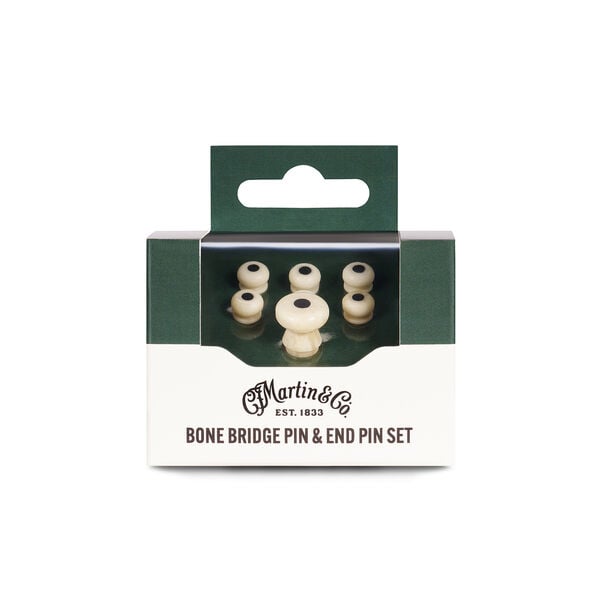 Martin Black Inlay Bone Bridge Pins image number 1