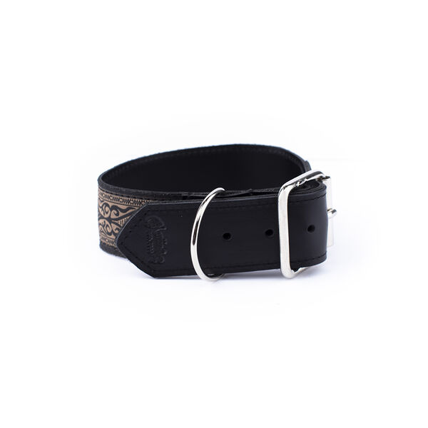 Souldier Leather Dog Collar: Ellington Black image number 0