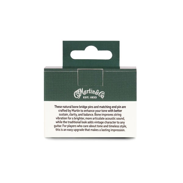 Martin Paua Inlay Bone Bridge Pins image number 2