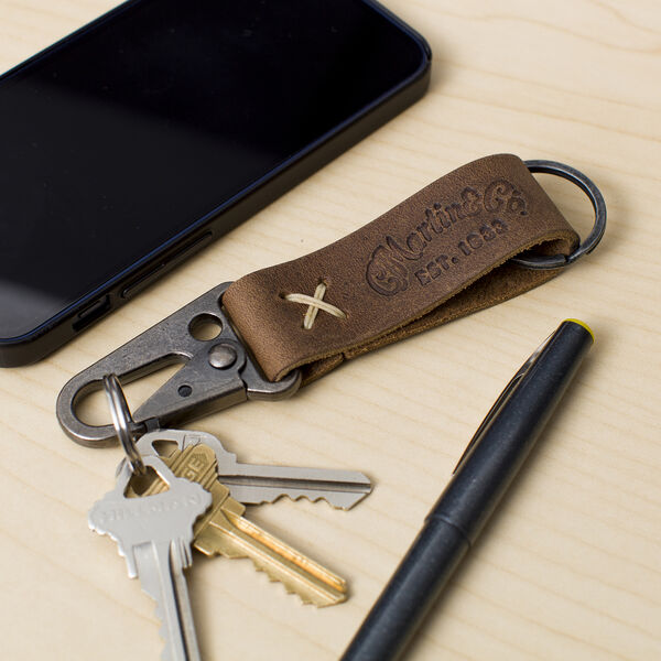 Busker Leather Keychain (Multiple Colors Available) image number 1