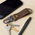 Busker Leather Keychain (Multiple Colors Available) image number 2