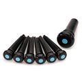 Martin Inlaid Bridge & Endpins - Black/Blue image number 1