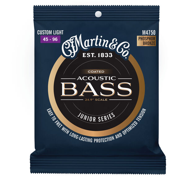 Short Scale Coated Acoustic Bass Strings image number 0