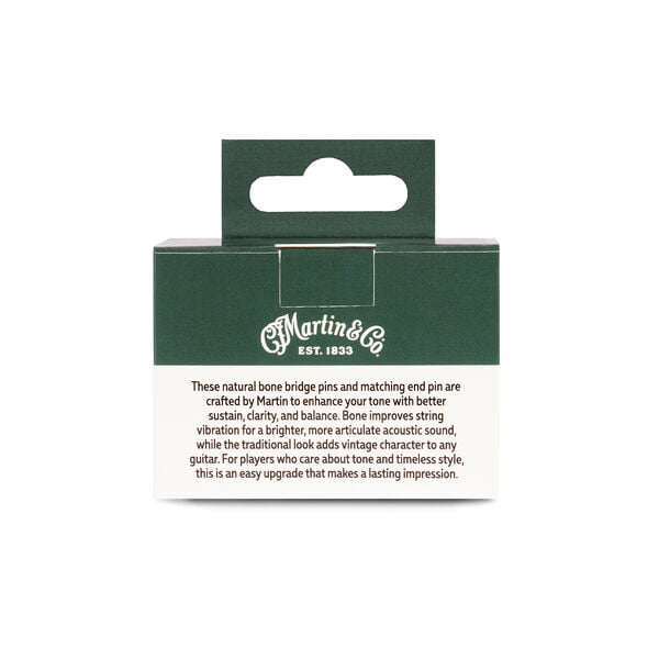 Martin Faux Tortoise Inlay Bone Bridge Pins image number 2