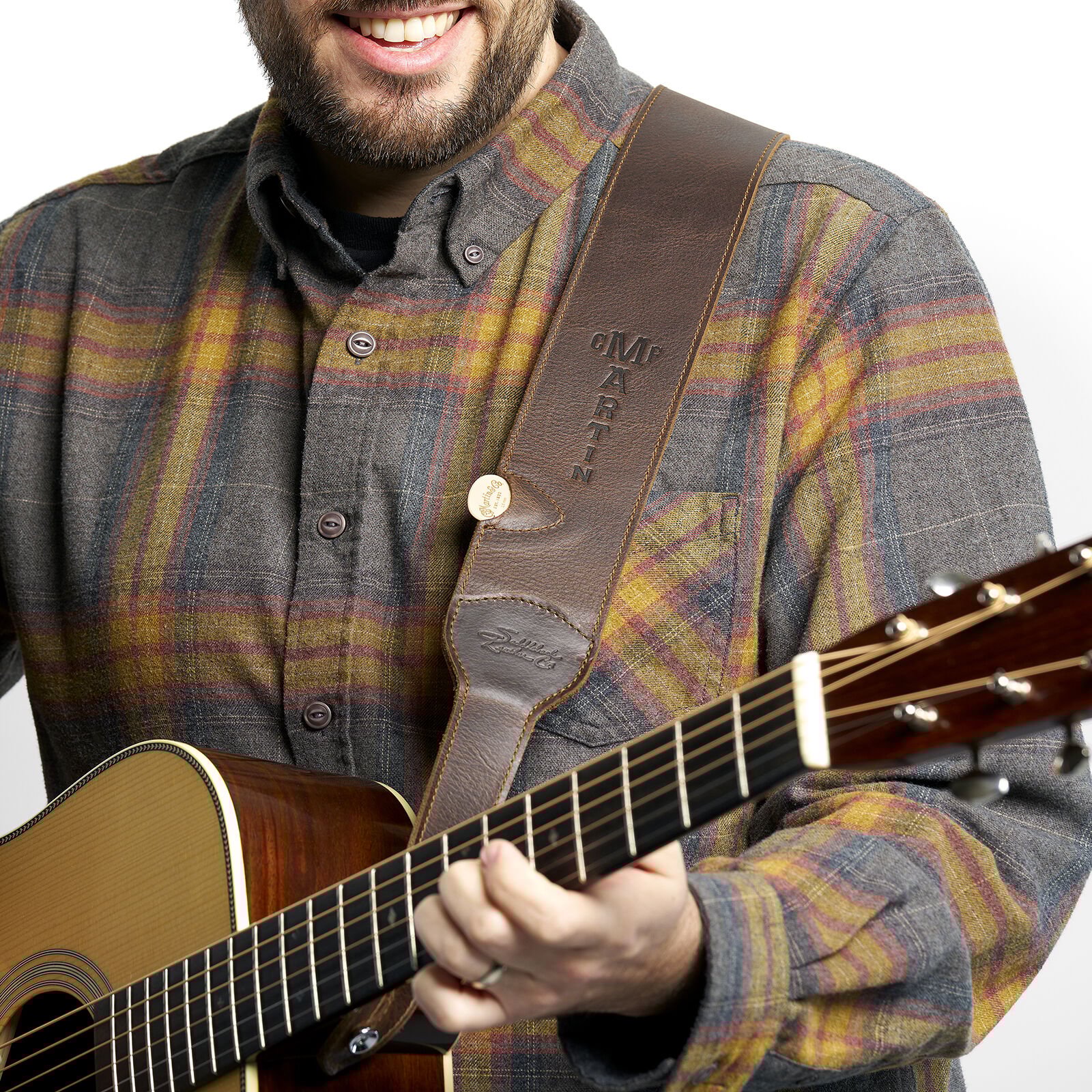 Martin acoustic guitar strap top