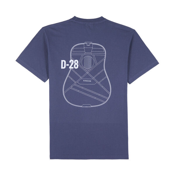 Back of Martin D-28 Blueprint T-Shirt image number 3