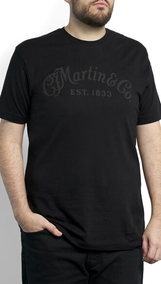 Martin Tone on Tone Black T-shirt