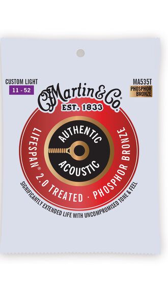 Authentic Acoustic Lifespan® 2.0 Guitar Strings Phosphor Bronze
