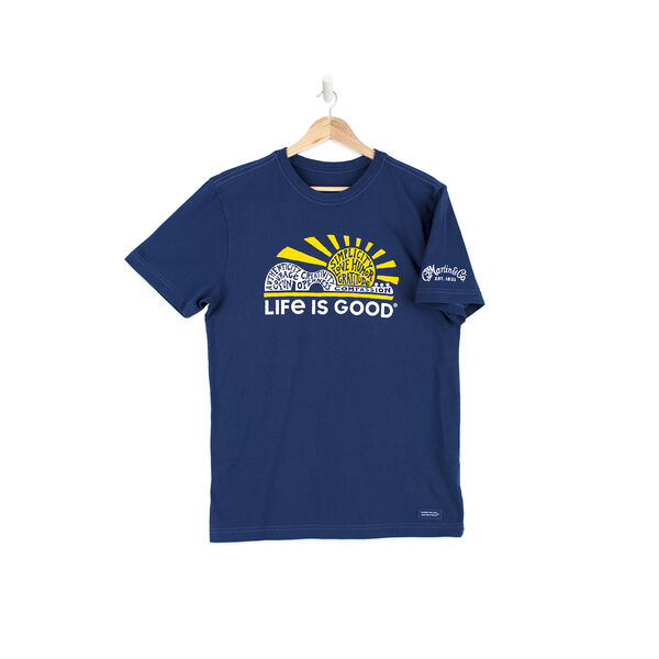 Life is Good Superpower Guitar Sunset Crusher T-Shirt image number 1