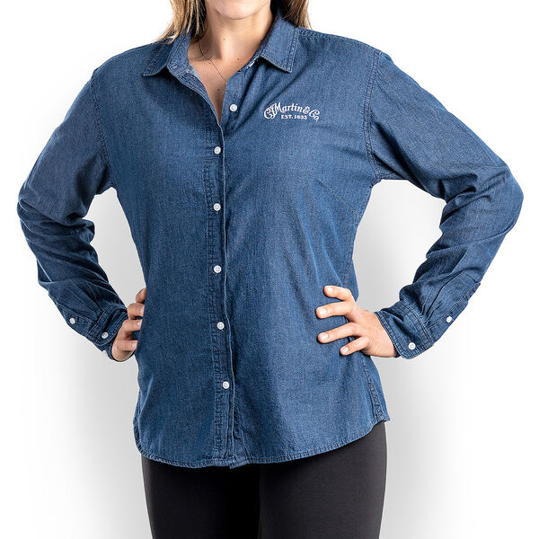 Women's Long Sleeved Denim Shirt image number 0