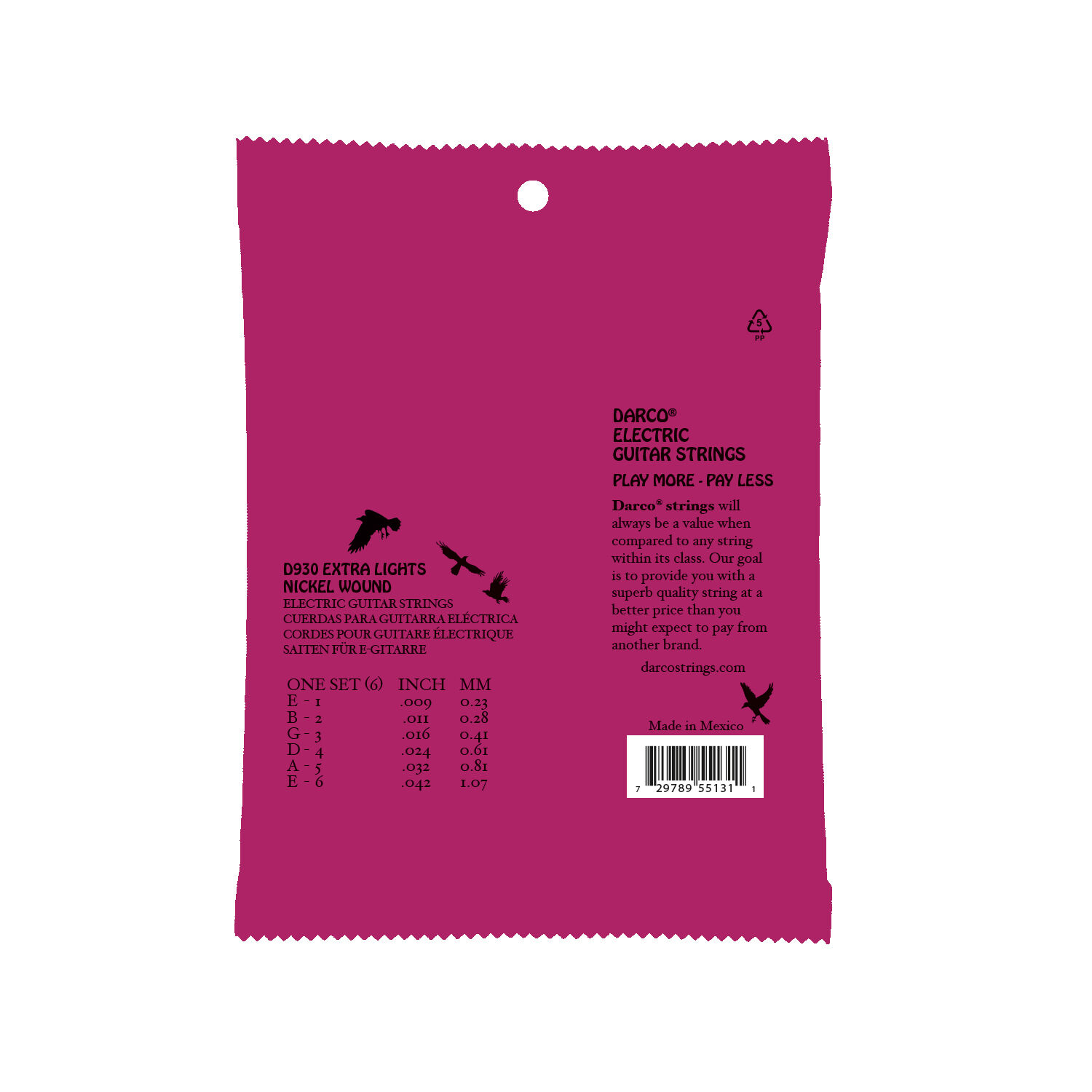 Darco electric guitar strings store