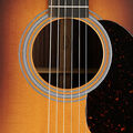 Body of Martin D-28 Satin 1935 Sunburst Guitar image number 3