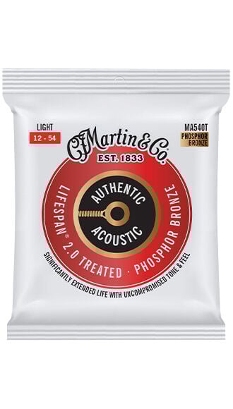 Authentic Acoustic Lifespan&reg; 2.0 Guitar Strings Phosphor Bronze