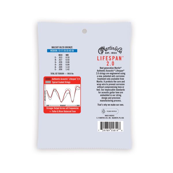 Martin coated acoustic guitar strings discount