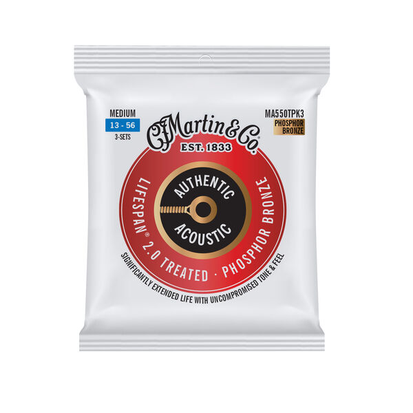 Front of Martin Lifespan MA550TPK3 Guitar Strings image number 0
