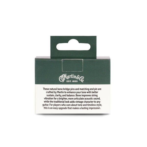 Martin Black Inlay Bone Bridge Pins image number 2