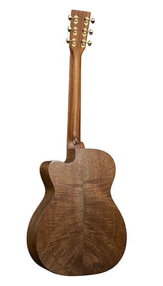 Back of Martin 000C Jr E Walnut Burst Guitar