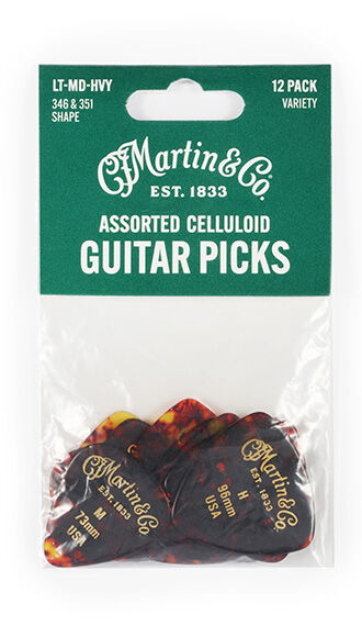 Faux Tortoise Celluloid Variety Pick Pack
