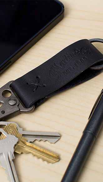 Busker Leather Keychain (Multiple Colors Available)