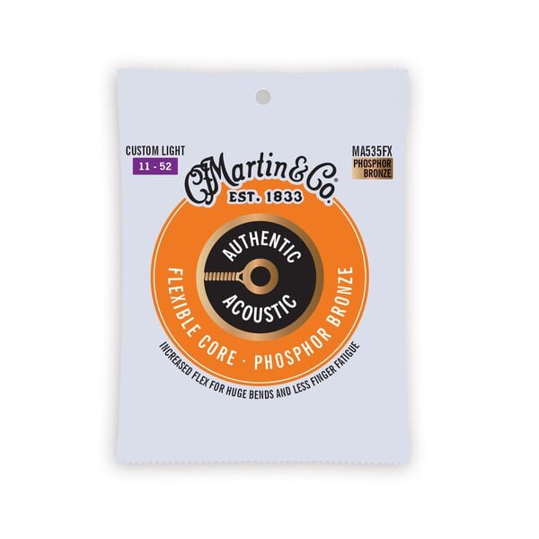 Syndicate Tidsplan Rute Authentic Acoustic Flexible Core Guitar Strings Phosphor Bronze | Acoustic  | Martin Guitar