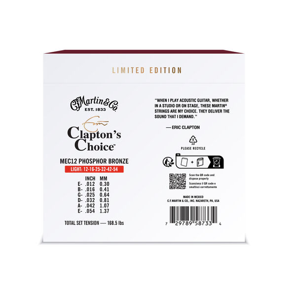 Eric Clapton Signature Guitar Strings image number 1