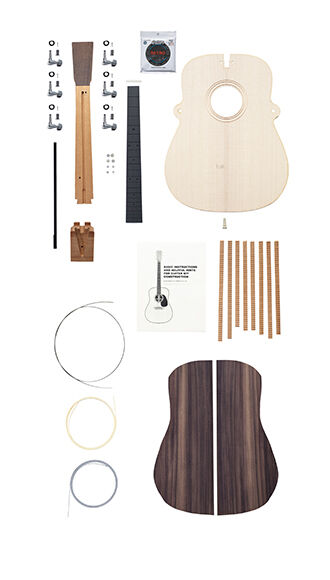 East Indian Rosewood Dreadnought Bluegrass Guitar Kit
