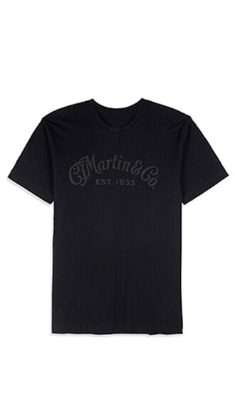 Martin Tone on Tone Black T-shirt
