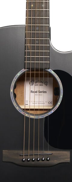 Body of Martin DC-10E Modern Black Guitar image number 2