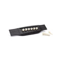 Martin Inlaid Bridge & Endpins - White/Black image number 2