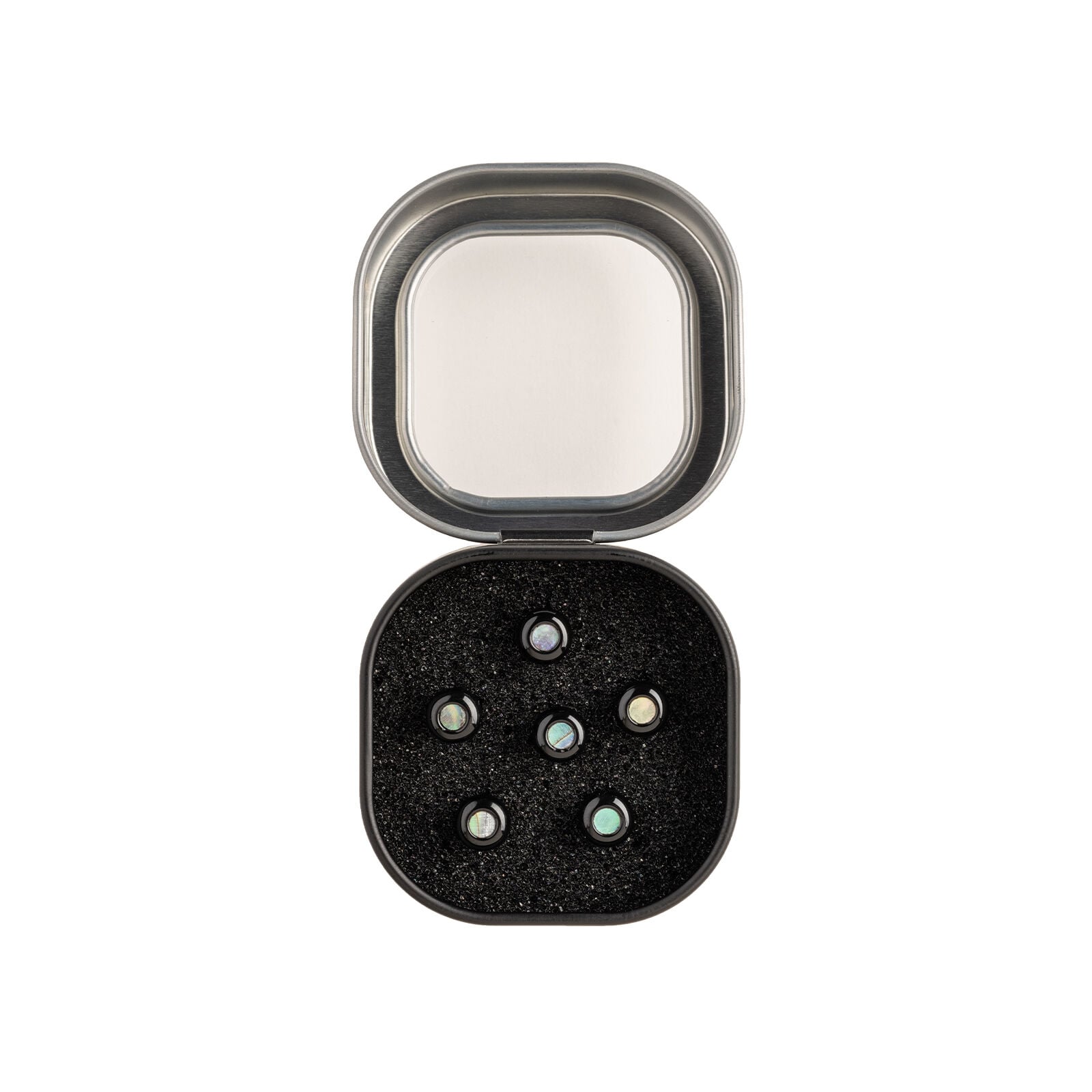 アクセサリー Martin LUXE BY MARTIN® Bridge Pins (Gloss Black with Pearl) | Martin Guitar